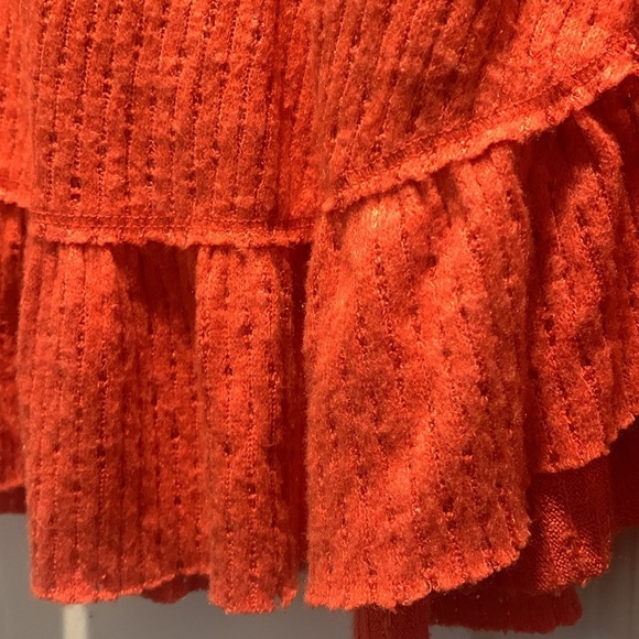 Anthropologie Maeve Cowl neck Sweater Ruffles Soft Oversized Medium Large - Picture 3 of 8